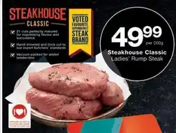 Checkers Steakhouse Classic Ladies' Rump Steak offer