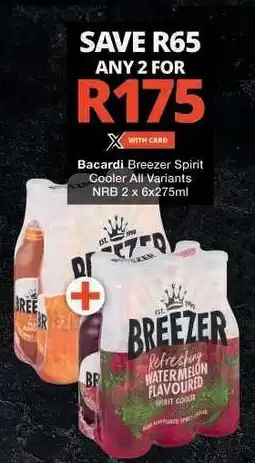 Checkers Bacardi Breezer Spirit Cooler offer