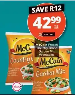 Checkers McCain Frozen Country Crop/Garden Mix Vegetables offer
