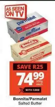Checkers Bonnita/Parmalat Salted Butter offer