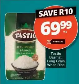 Checkers Tastic Basmati Long Grain White Rice offer