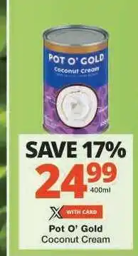 Checkers Pot O' Gold Coconut Cream offer