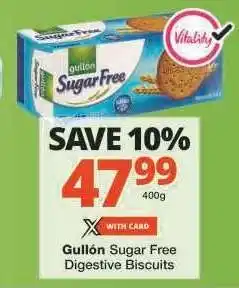 Checkers Gullón Sugar Free Digestive Biscuits offer