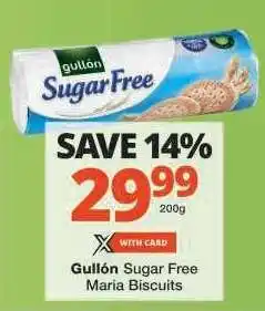 Checkers Gullón Sugar Free Maria Biscuits offer