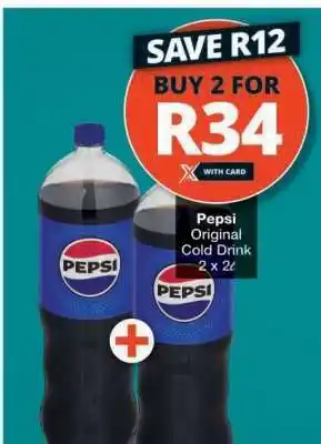 Checkers Pepsi Original Cold Drink offer