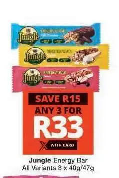 Checkers Jungle Energy Bar offer