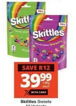 Checkers Skittles Sweets offer