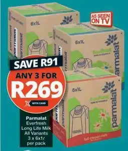 Checkers PARMALAT EVERFRESH LONG LIFE MILK offer