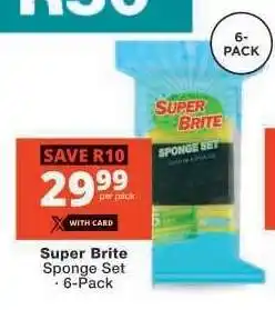 Checkers Super Brite Sponge Set offer
