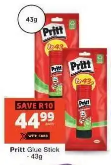 Checkers Pritt Glue Stick offer