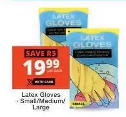 Checkers Latex Gloves offer