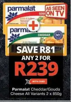 Checkers Parmalat Cheddar/Gouda Cheese offer
