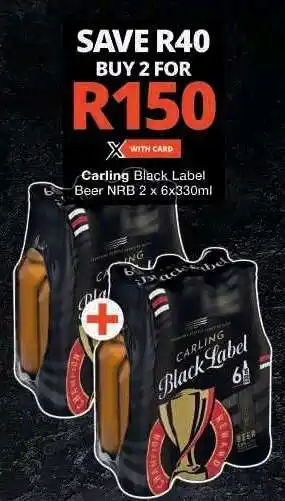 Checkers Carling Black Label Beer NRB offer