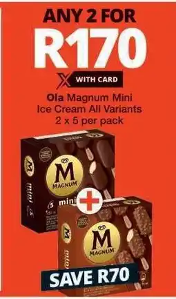 Checkers Ola Magnum Mini Ice Cream offer