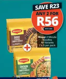 Checkers MAGGI 2 MINUTE NOODLES offer