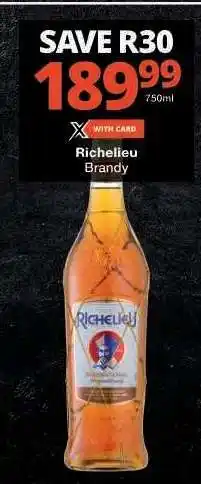 Checkers RICHELIEU Brandy offer