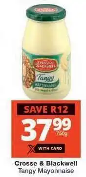 Checkers CROSSE & BLACKWELL TANGY MAYONNAISE offer