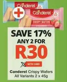 Checkers Canderel Crispy Wafers offer