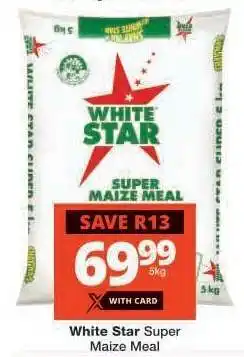 Checkers WHITE STAR SUPER MAIZE MEAL offer