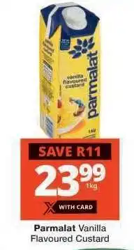 Checkers PARMALAT VANILLA FLAVOURED CUSTARD offer
