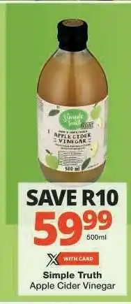 Checkers Simple Truth Apple Cider Vinegar offer