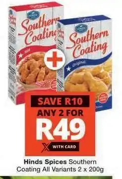 Checkers Hinds Spices Southern Coating offer