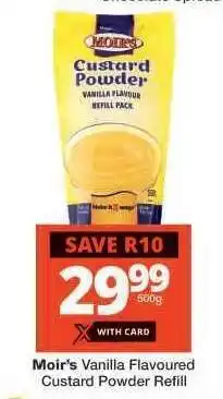 Checkers Moir's Vanilla Flavoured Custard Powder Refill offer