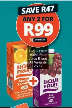 Checkers Liqui Fruit Juice Blend offer