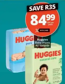 Checkers Huggies Baby Wipes offer
