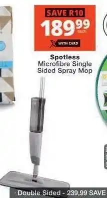 Checkers Spotless Microfibre Single Sided Spray Mop offer