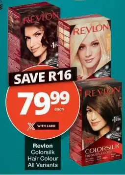 Checkers REVLON COLORSILK HAIR COLOUR offer