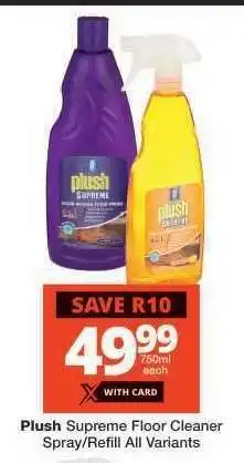 Checkers Plush Supreme Floor Cleaner Spray/Refill offer