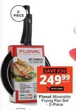 Checkers Flonal Mineralite Frying Pan Set offer