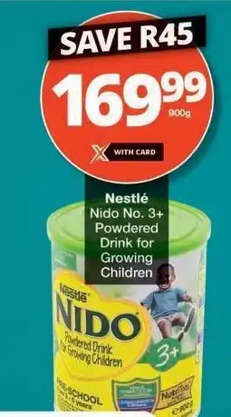 Checkers Nestlé Nido No. 3+ Powdered Drink offer