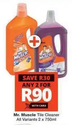Checkers Mr Muscle Tile Cleaner offer