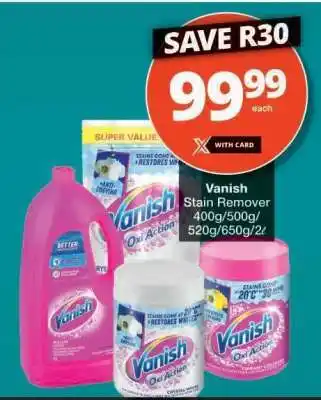 Checkers Vanish Stain Remover offer