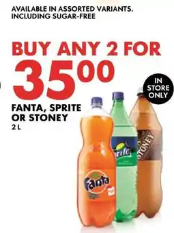 Woolworths Fanta, Sprite or Stoney 2L offer