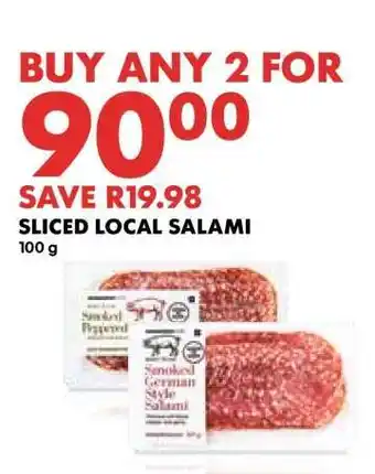 Woolworths Sliced Local Salami offer