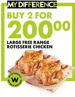 Woolworths Large Free Range Rotisserie Chicken offer