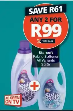 Checkers STA-SOFT FABRIC SOFTENER offer