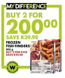 Woolworths FROZEN FISH FINGERS offer