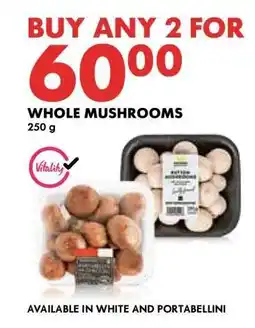 Woolworths Whole Mushrooms offer