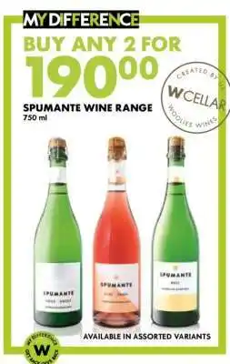 Woolworths Spumante Wine Range offer