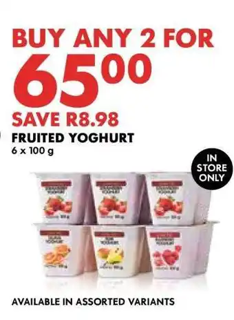Woolworths Fruited Yoghurt offer