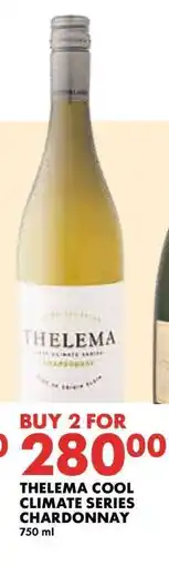 Woolworths THELEMA COOL CLIMATE SERIES CHARDONNAY offer