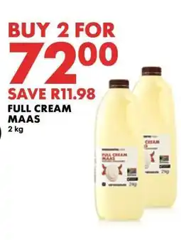 Woolworths Full Cream Maas offer