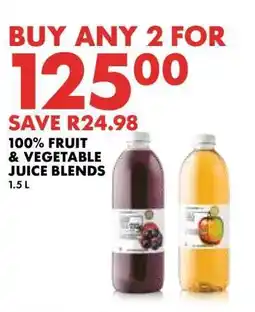 Woolworths 100% Fruit & Vegetable Juice Blends offer
