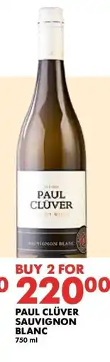 Woolworths PAUL CLUVER Sauvignon Blanc offer