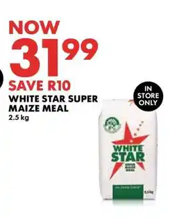 Woolworths WHITE STAR SUPER MAIZE MEAL offer
