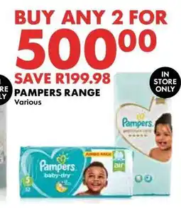 Woolworths Pampers Range offer